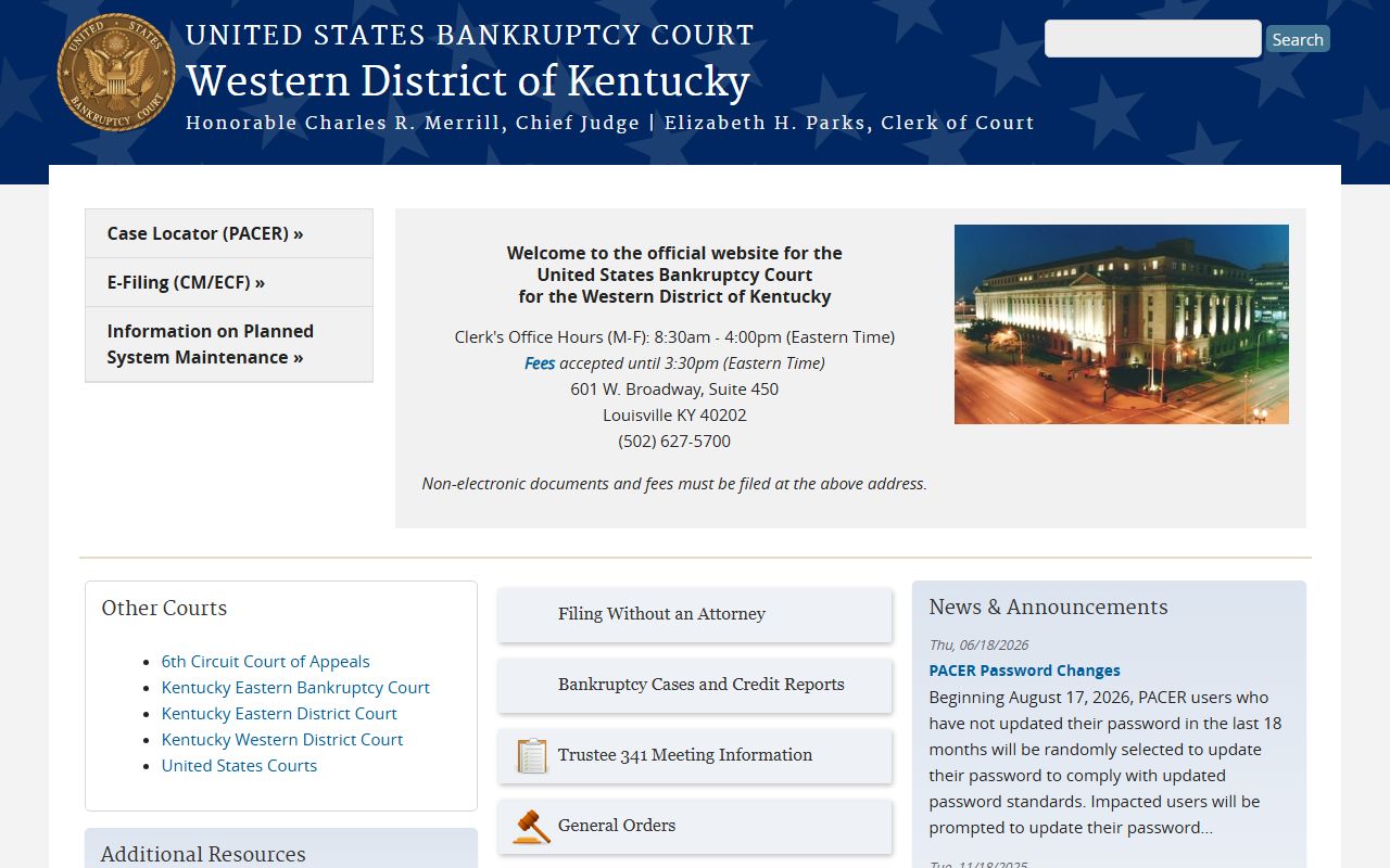 Taylor County Circuit Court bankruptcy records Western District Kentucky court